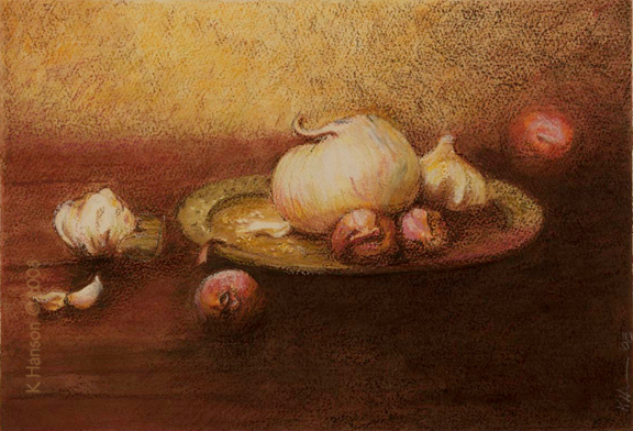 OOAC impressionistic still life painting rendered in watercolors, colored pencils, acrylic paint and pastel pencils on heavy, archival, high quality watercolor paper.